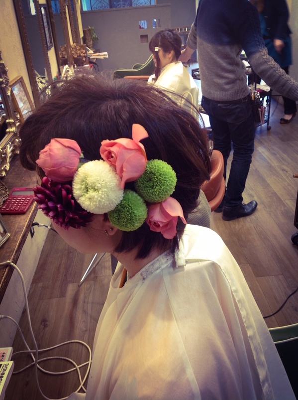 ショート 生花 左