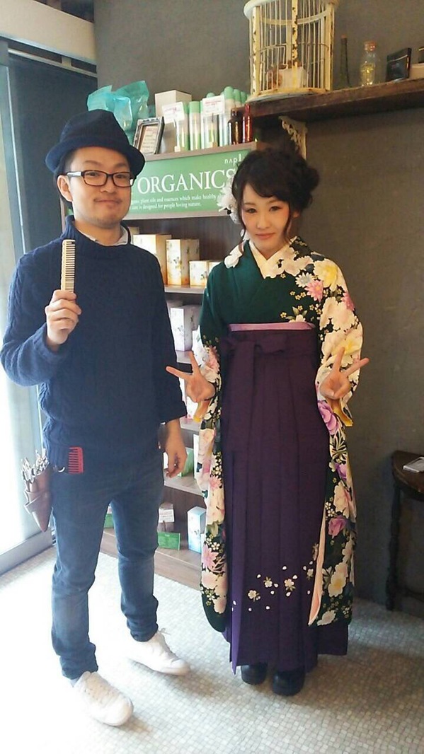 小林 卒業式 2ショット